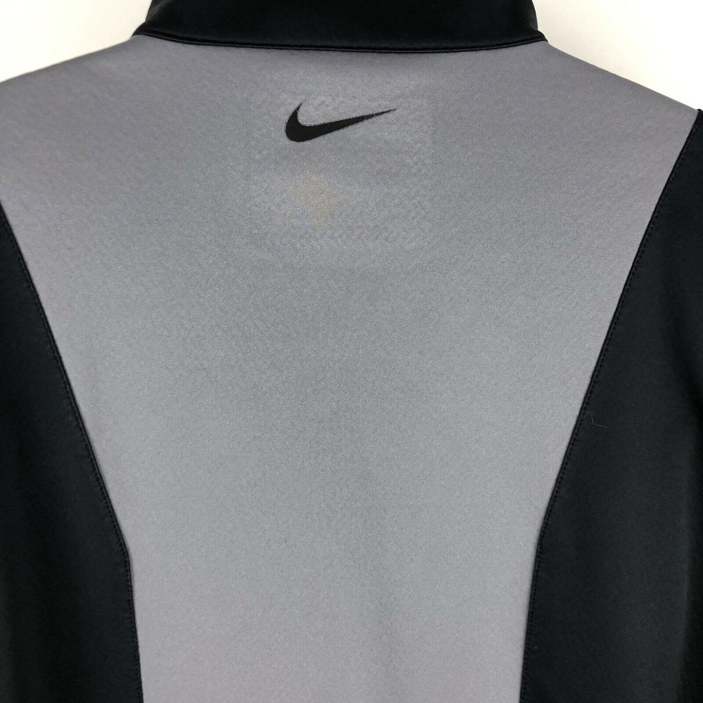 Nike Golf 1/2 Zip Black Gray Long Sleeve Jacket - Picture 8 of 12